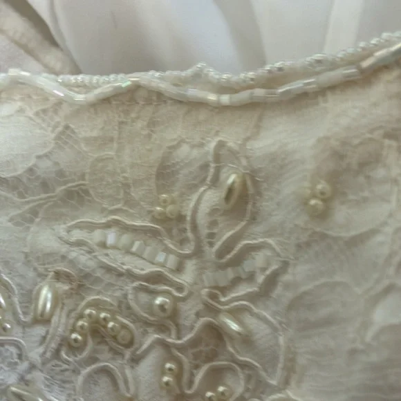 Mori Lee wedding White Floral Embroidered Gown LN - Picture 11 of 11